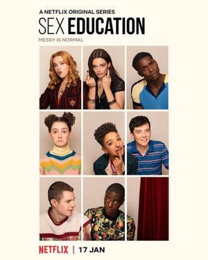 Sex Education S2 Cast Poster Wallpaper