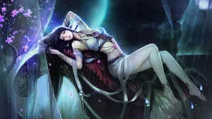 Sexy Fantasy Anime Maiden Wallpaper