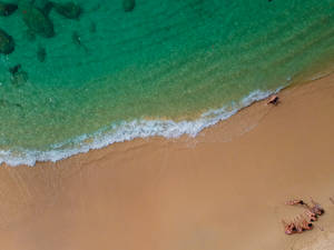 Seychelles Aerial Sunset Beach Wallpaper