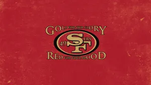 Sf 49ers Logo And Quote Wallpaper