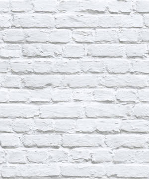 Shabby Painted White Brick Wall Wallpaper