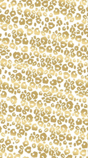 Shades Of Gold Leopard Print Wallpaper