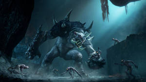 Shadow Of War Cave Dwelling Ogre Wallpaper