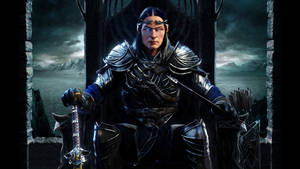 Shadow Of War Celebrimbor On Throne Wallpaper