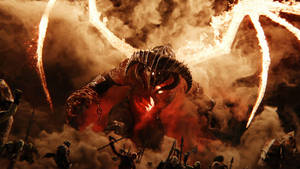 Shadow Of War Demonic Monster Balrog Wallpaper