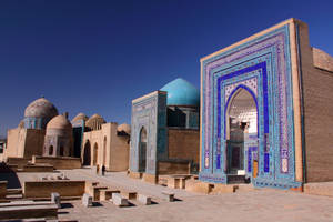 Shah-i-zinda Mausoleum Samarkand Uzbekistan Wallpaper