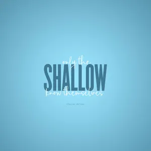 Shallow Words Quotes Wallpaper