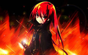 Shana Red Fire Anime Wallpaper