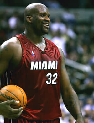 Shaqin Miami Heat Jersey Wallpaper