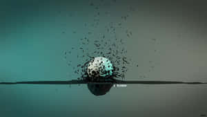 Shattered_ Sphere_ Reflection Wallpaper