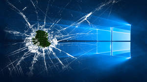 Shattered Window Wallpaper