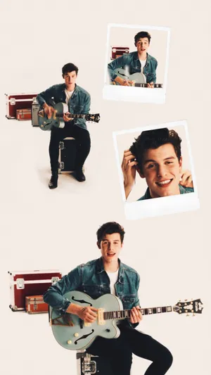 Shawn Mendes Nervous Collage Wallpaper