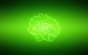 Shaymin Glowing Green Wallpaper