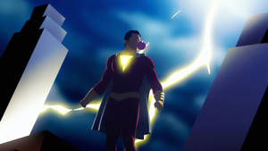 Shazam Dc Comics Lightning Power Wallpaper