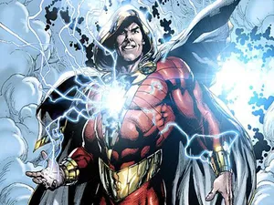 Shazam Lightning Chest Wallpaper