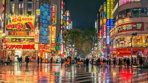 Shibuya Crossing In Tokyo Wallpaper