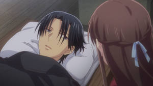 Shigure Lying Down Fruits Basket 2019 Wallpaper