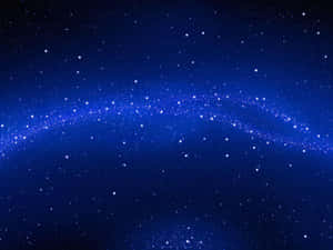 Shining Blue Stars Twinkle Across The Night Sky Wallpaper