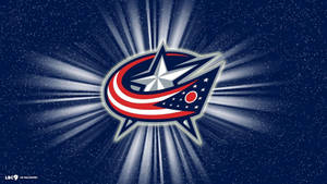 Shining Columbus Blue Jackets Logo Wallpaper