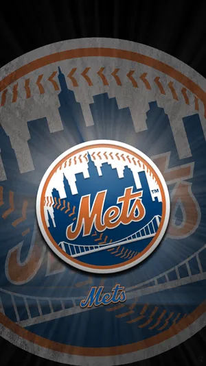 Shining New York Mets Logo Wallpaper