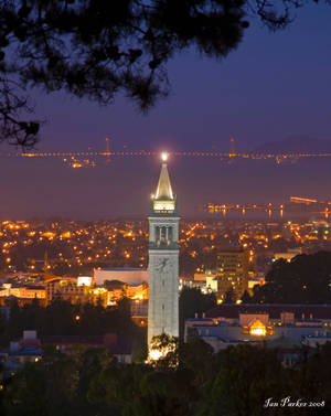 Shining Ucb Sather Tower Wallpaper