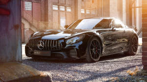 Shiny Black 2018 Mercedes Benz Car Wallpaper