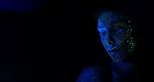 Shiny Blue Face Wallpaper
