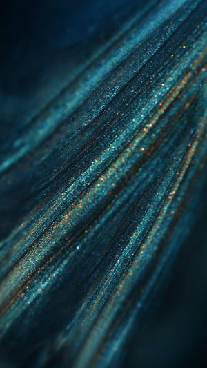 Shiny Lacquer Aesthetic Teal Glitter Wallpaper