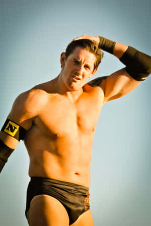 Shirtless Wade Barrett Of Wwe Wallpaper