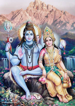 Shiv Shankar And Parvati Hd Wallpaper