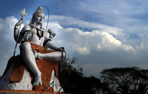 Shiva Statute One Leg Up Wallpaper