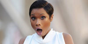 Shocked Face Of Singer-actress Jennifer Hudson Wallpaper