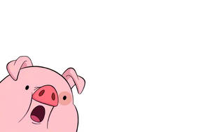 Shocked Waddles The Pig Wallpaper