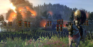 Shogun 2 Total War Burning Building Wallpaper