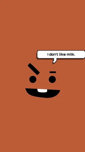 Shooky Bt21 I Don't Like Milk Wallpaper