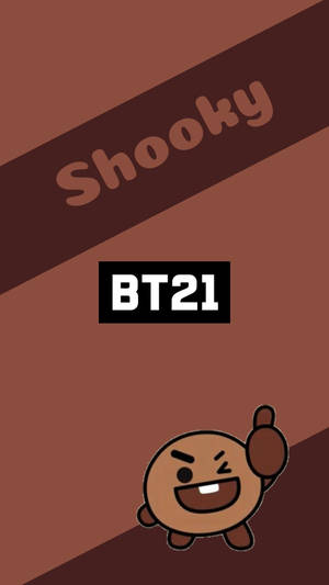 Shooky Bt21 Thumbs Up Poster Wallpaper