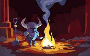 Shovel Knight 8bit Illustration Wallpaper