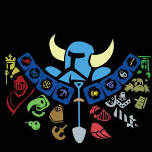 Shovel Knight Character Symbols Wallpaper