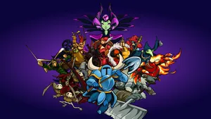 Shovel Knight Complete Character Illustration Wallpaper