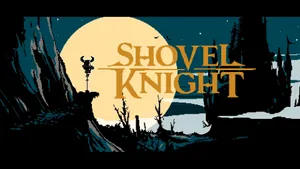 Shovel Knight Gold Title Texts Wallpaper