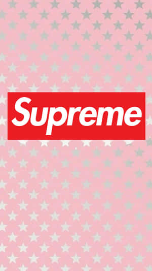 Show Off Your Cool Style With The Supreme Iphone Wallpaper