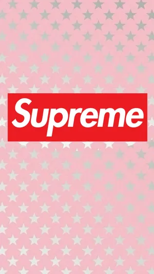 Show Off Your Cool Style With The Supreme Iphone Wallpaper