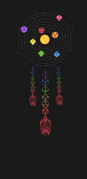 Show Your Love For Dungeons And Dragons With A Phone Cover Wallpaper