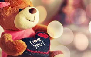 Show Your Love With A Teddy Bear. Wallpaper