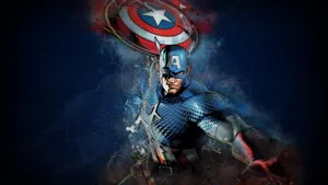 Show Your Patriotism With This Captain America Desktop Wallpaper Wallpaper