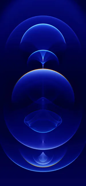 Show Your Style With A Solid Blue Iphone Wallpaper