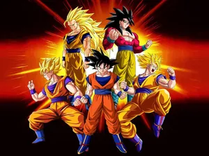 Showing Off His Incredible Power, Super Saiyan 4 Goku! Wallpaper