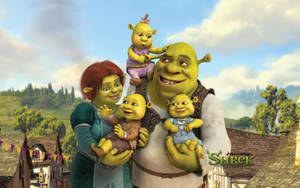 Shrek And Fiona Family Wallpaper