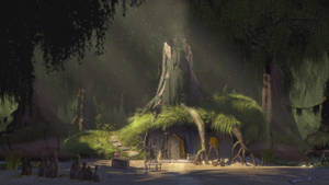 Shrek's Swamp House Wallpaper