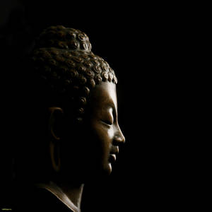 Side View Buddha Statue Wallpaper